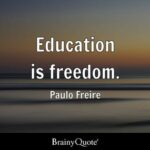 Education is  freedom