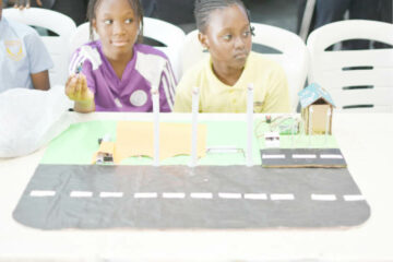 Premier International School pupils during capstone exhibition to showcased their projects