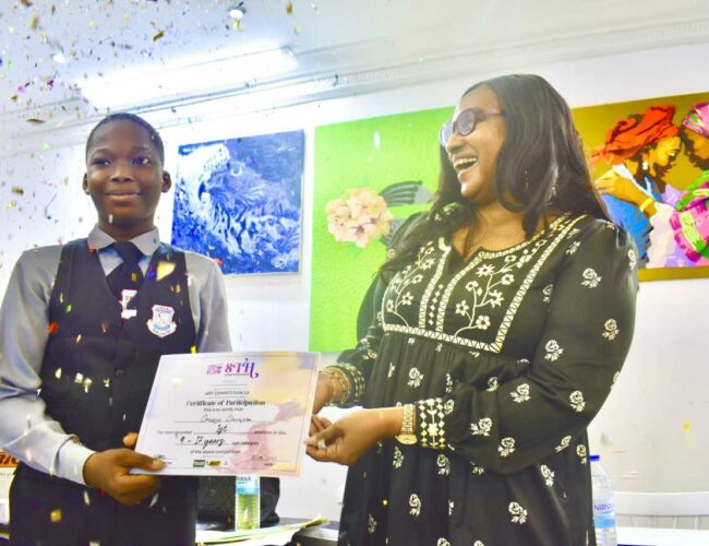 Pupil, Otukoya wins N200,000, Lagostalks school art contest