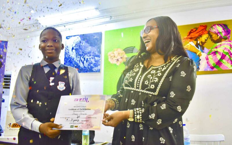 Pupil, Otukoya wins N200,000, Lagostalks school art contest