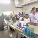 Students of Sheikh Abubakar Gummi Academy during Science exhibition and trade fair